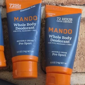 MANDO Whole Body Deodorant Invisible Cream Pro Sport - Pack Of 15